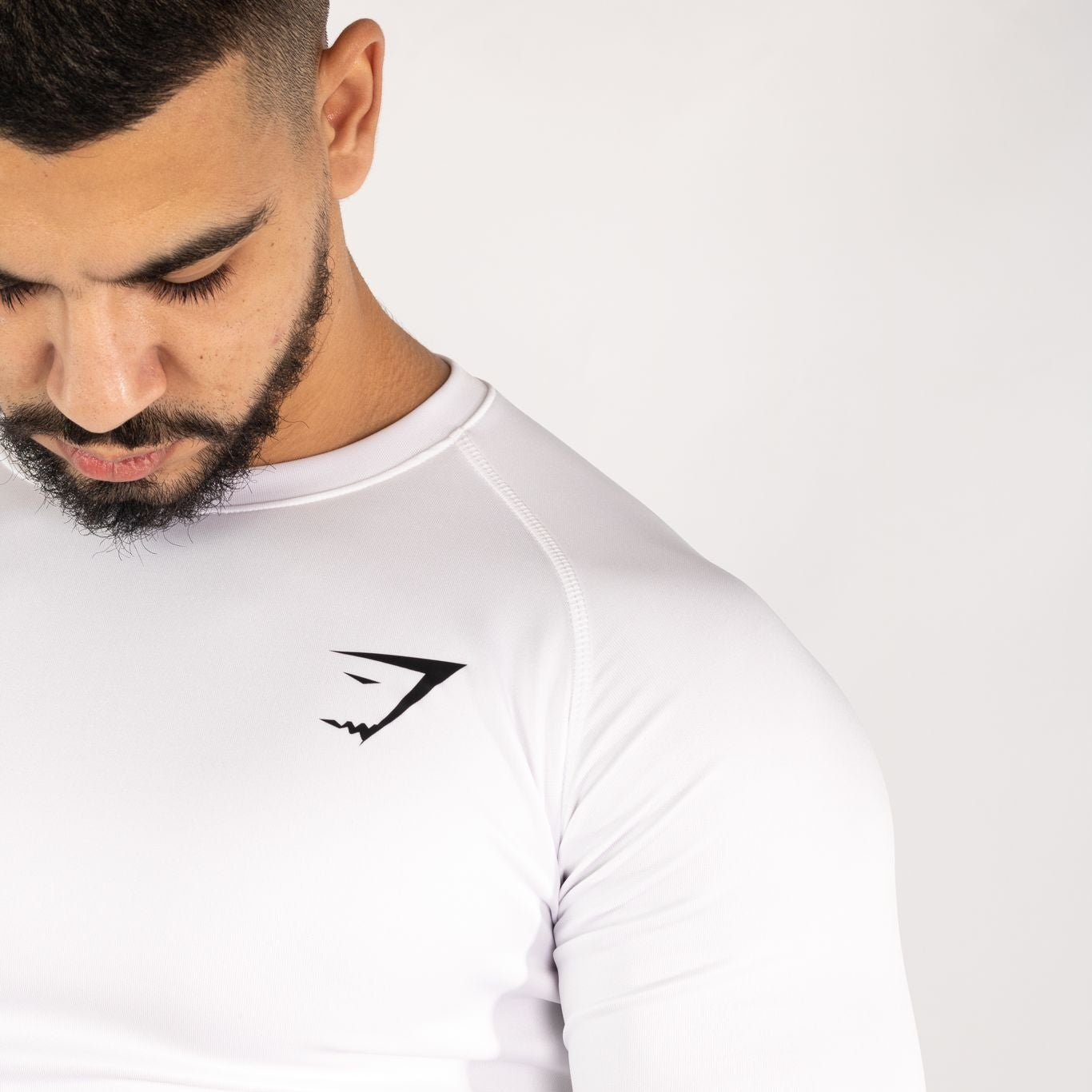 White Compression Long Sleeve T-shirt