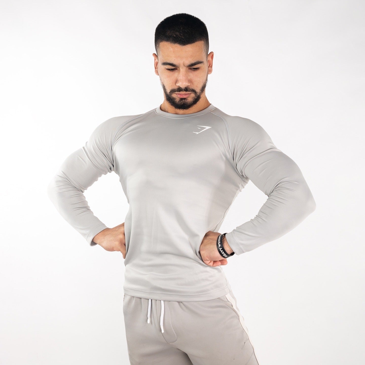 Grey Compression Long Sleeve T-Shirt